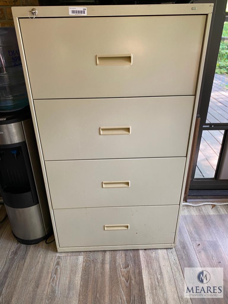 hon 2 drawer lateral file cabinet on Hon Four Drawer Lateral File Cabinet Estate Personal Property Personal Property Online Auctions Proxibid