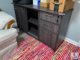 Gray-colored Credenza/Storage Cabinet with Keys