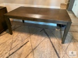 Large Gray-colored Dining Table with Extra Leaf