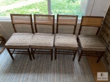 Four Matching Vintage Caneback Occasional Chairs