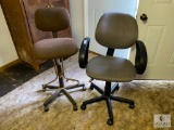 Lot of Two Rolling Office Chairs