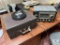 Antique Music Items: Hallicrafters Model S-53A Radio and Birch Portable Record Player