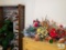 Large Lot of Decorative Floral Items and Contents of the Bedroom Closets