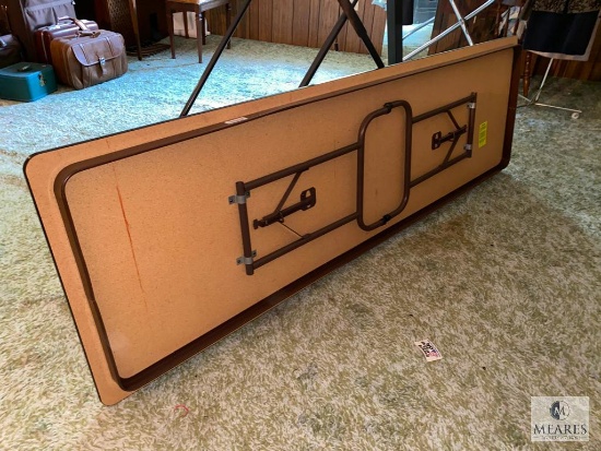 Eight-foot Wooden Folding Table