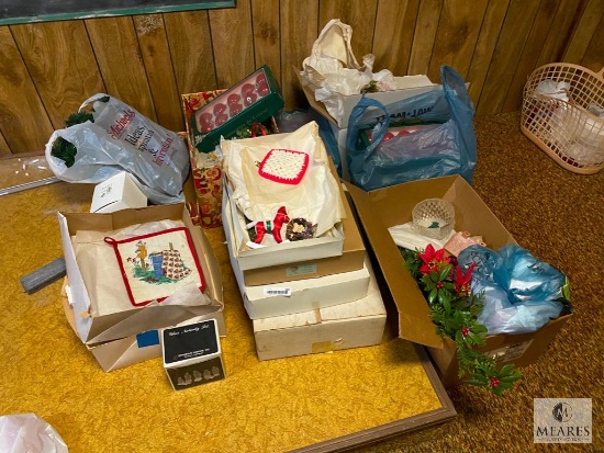 Large Lot of Christmas Decorations