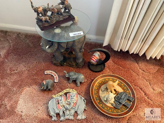 Large Lot of Decorative Elephants