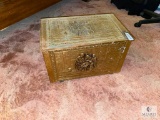 Vintage Brass-covered Bedroom Storage Box