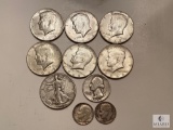 Mixed Lot of Silver Coinage - 40% and 90% Kennedy Halves and More!