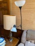 Group of Three Lamps (Two Table and One Floor)