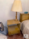 Vintage End Table and Mirror