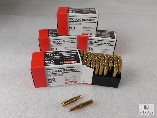 200 Rounds Aguila 300 Blackout Ammo 150 Grain FMJ