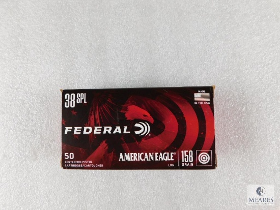 50 Rounds Federal .38 Special Ammo. 158 Grain LRN