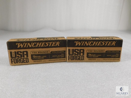300 Rounds Winchester 9mm Ammo. 115 Grain FMJ