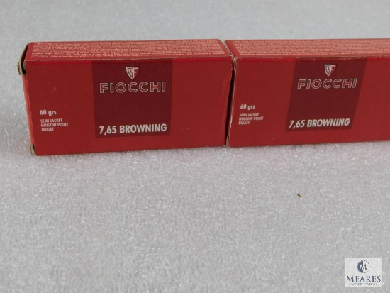 100 Rounds Fiocchi .32 ACP Ammo. 60 Grain Jacketed Hollow Point