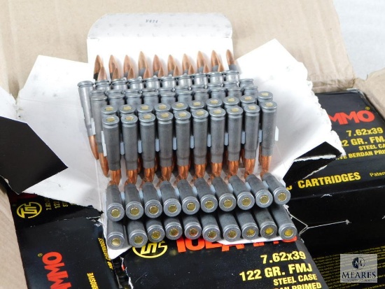 1000 Rounds Tula 7.62x39 Ammo 122 Grain FMJ