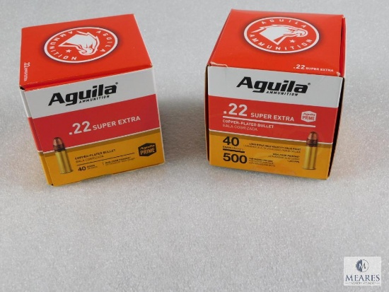 1000 Rounds Aguila .22 Long Rifle Ammo. 40 Grain Copper Plated