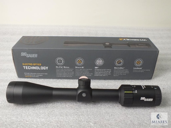 New Sig Sauer Whiskey 3 Rifle Scope. 3-9x40mm With Quadplex Reticle