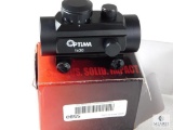 New Optima 30mm Red Dot With Adjustable Brightness And Weaver Style Mount