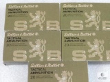 100 Rounds S&B 300 Blackout Ammo. Subsonic 200 Grain FMJ