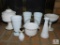 Lot of Assorted Vintage Milk Glass Pieces