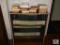 Bookshelf with Assorted Books - Encyclopedia Set, Hymns, and more