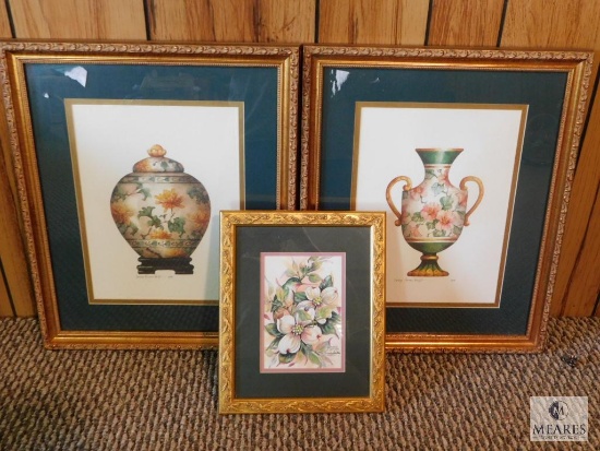 Lot of 3 Framed Prints (2) Signed & Numbered Carolyn Shores Wright