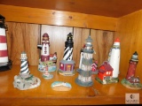 Lot of Decorative Collectible Lighthouses