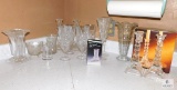 Lot of Assorted Crystal Items - Stemware, Candle Holders, Vases & More