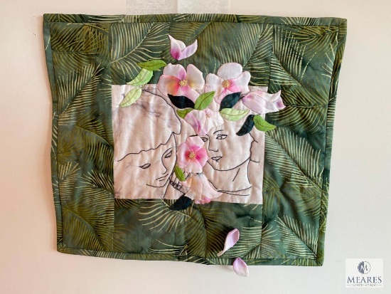 1998 Martine M. House "Memories of Love" Quilt Tapestry