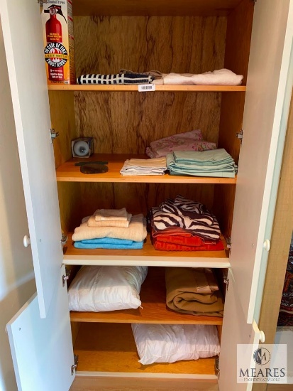 Contents of Guest House Linen Closet