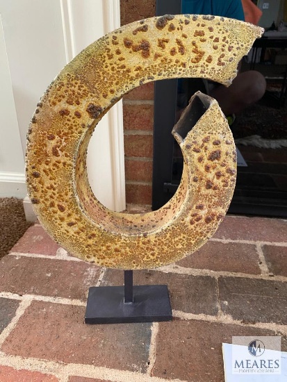 2002 Sharon Tesche "Theater" Raku Sculpture