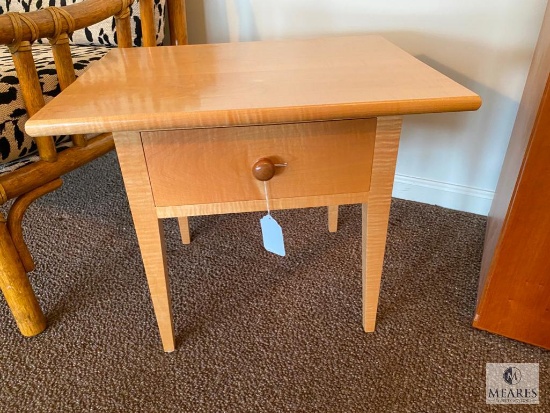 2002 Donald Bradley Maple Bedside Table