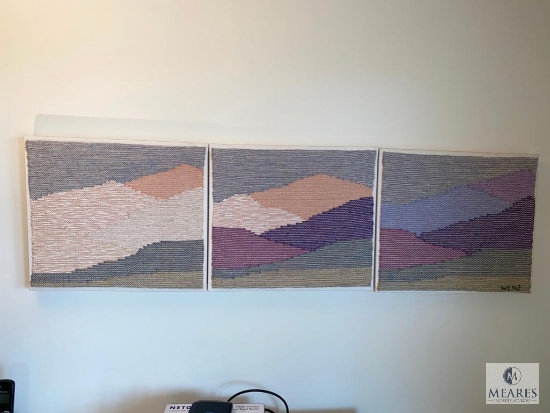 Ann Wenz "Piedmont Images" Fiber Triptych