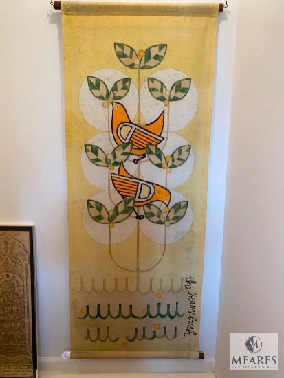 29.5" x 75" John Griffin "the berry bush" Batik