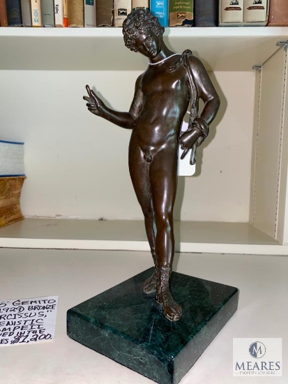 Small Bronze Sculpture of Narcissus