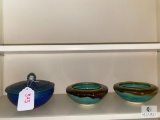Three CAP Stamped Pottery Pieces