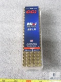 100 Rounds CCI Mini Mag .22 LR 40 Grain Copper Plated Ammo 1235 FPS