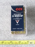 50 Rounds CCI Maxi-Mag .22 WMR HP Magnum Jacketed Hollow Point Ammo 40 Grain