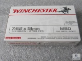 20 Rounds Winchester 7.62x51mm M80 149 Grain 2790 FPS Ammo