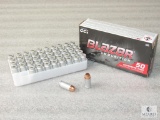 50 Rounds Blazer .40 S&W 180 Grain TMJ CF Aluminum Case Ammo