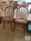 Two Matching Windsor-Style Wood Dining Chairs