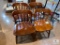 Group of Four Matching Wooden Chairs