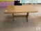 Double Pedestal Wood Dining Table