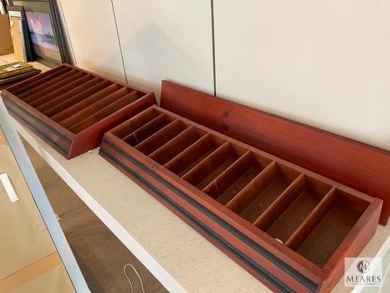 Two Large Wood Organizers