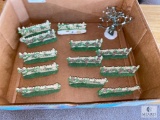 Lot of Department 56 Garden Picket Fence Decorations