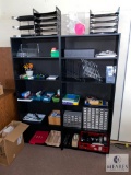 Two Bookcases and All Office Supply Contents