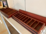 Two Large Wood Organizers