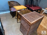 Rattan Chair - TV Tray - Wicker Hamper - Side Table