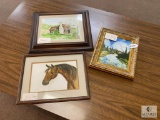 Three Framed Original Elizabeth D. McKinney Paintings