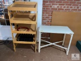 Wooden Display Unit and Side Table
